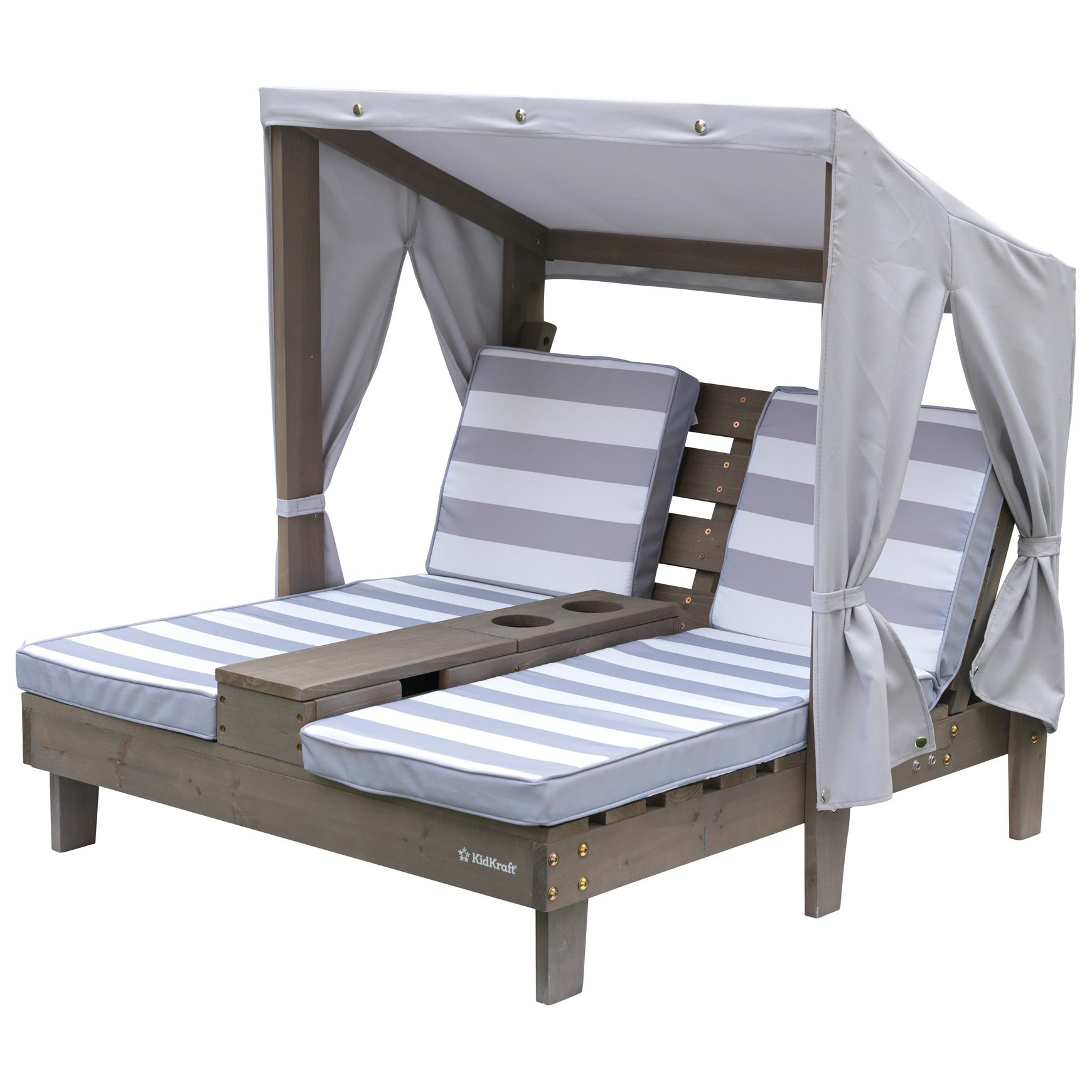 double-chaise-lounge-with-cup-holders-gray