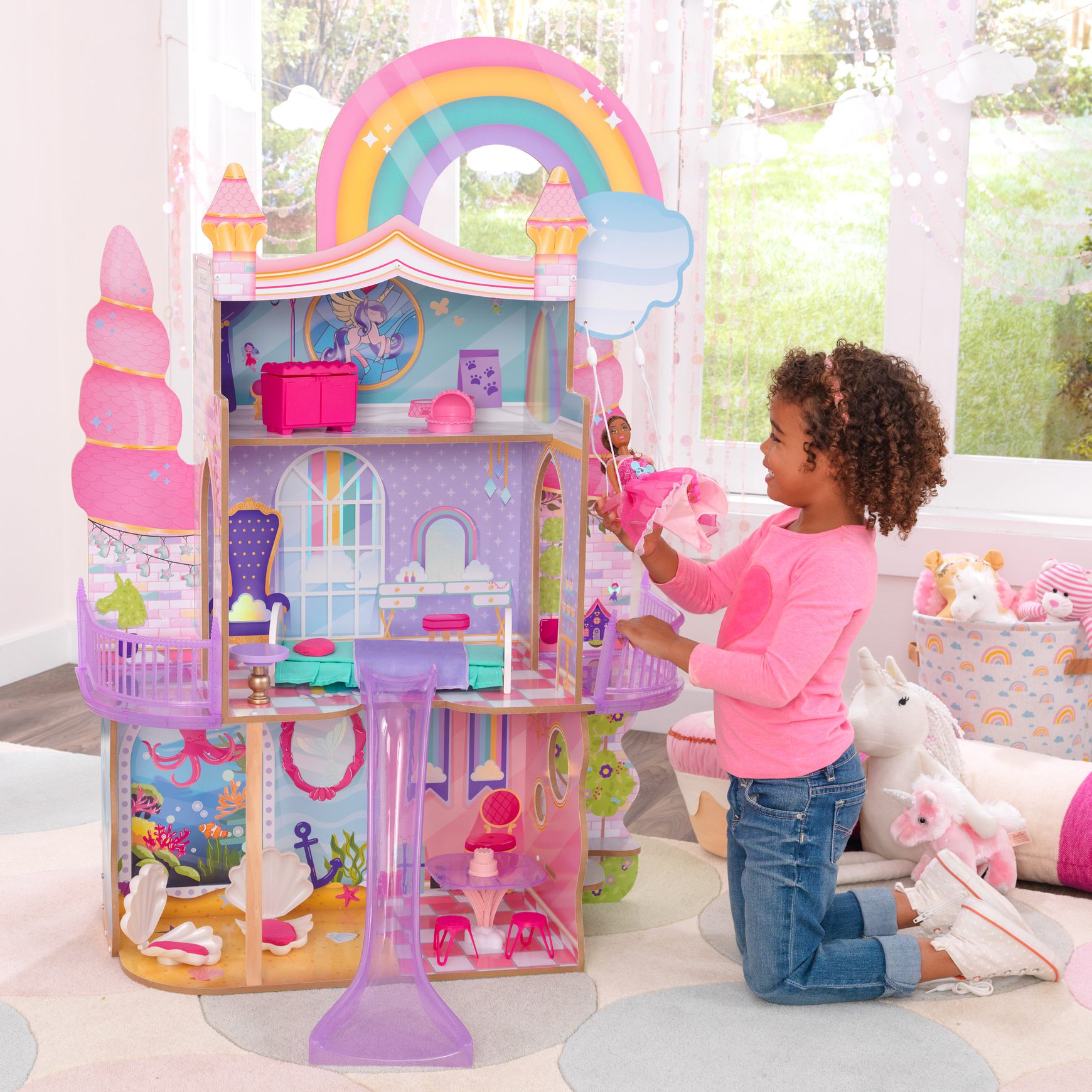 rainbow-dreamers-unicorn-mermaid-dollhouse-with-ez-kraft-assembly5 rainbow-dreamers-unicorn-mermaid-dollhouse-with-ez-kraft-assembly5