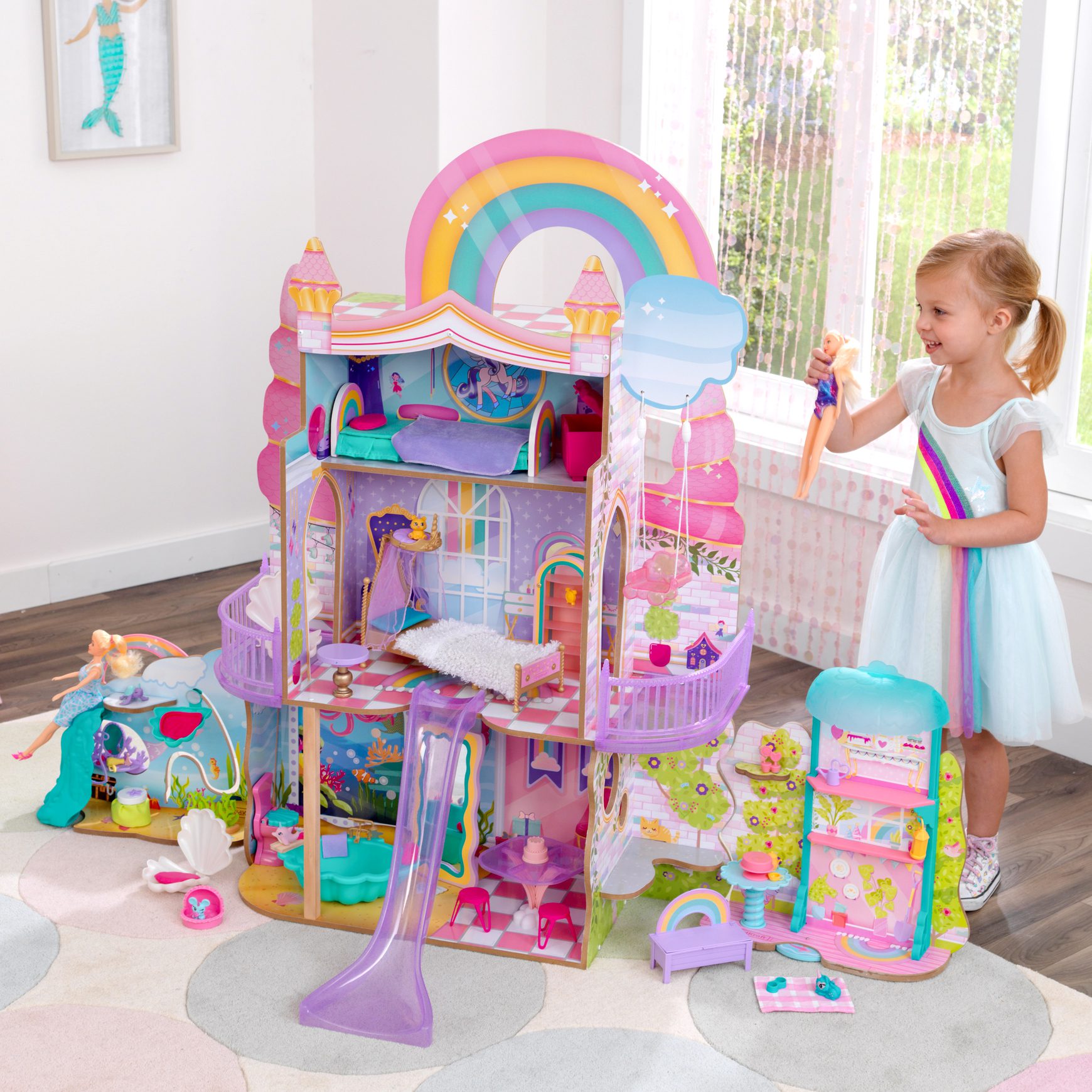 rainbow-dreamers-unicorn-mermaid-dollhouse-with-ez-kraft-assembly6 rainbow-dreamers-unicorn-mermaid-dollhouse-with-ez-kraft-assembly6